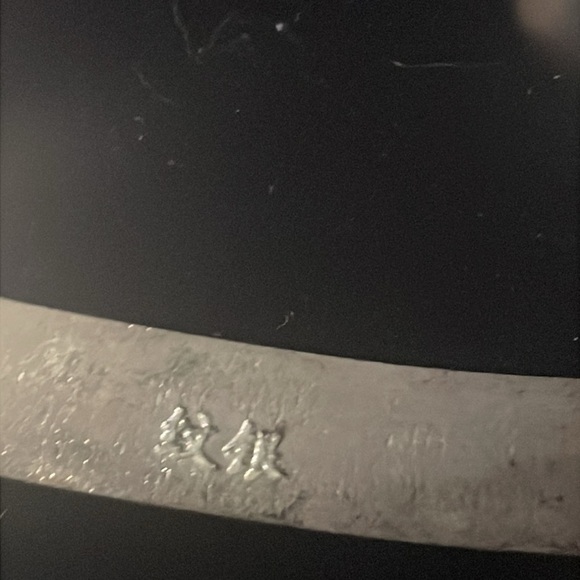 Silver tone and Turquoise Cuff Bracelets set - Picture 8 of 9